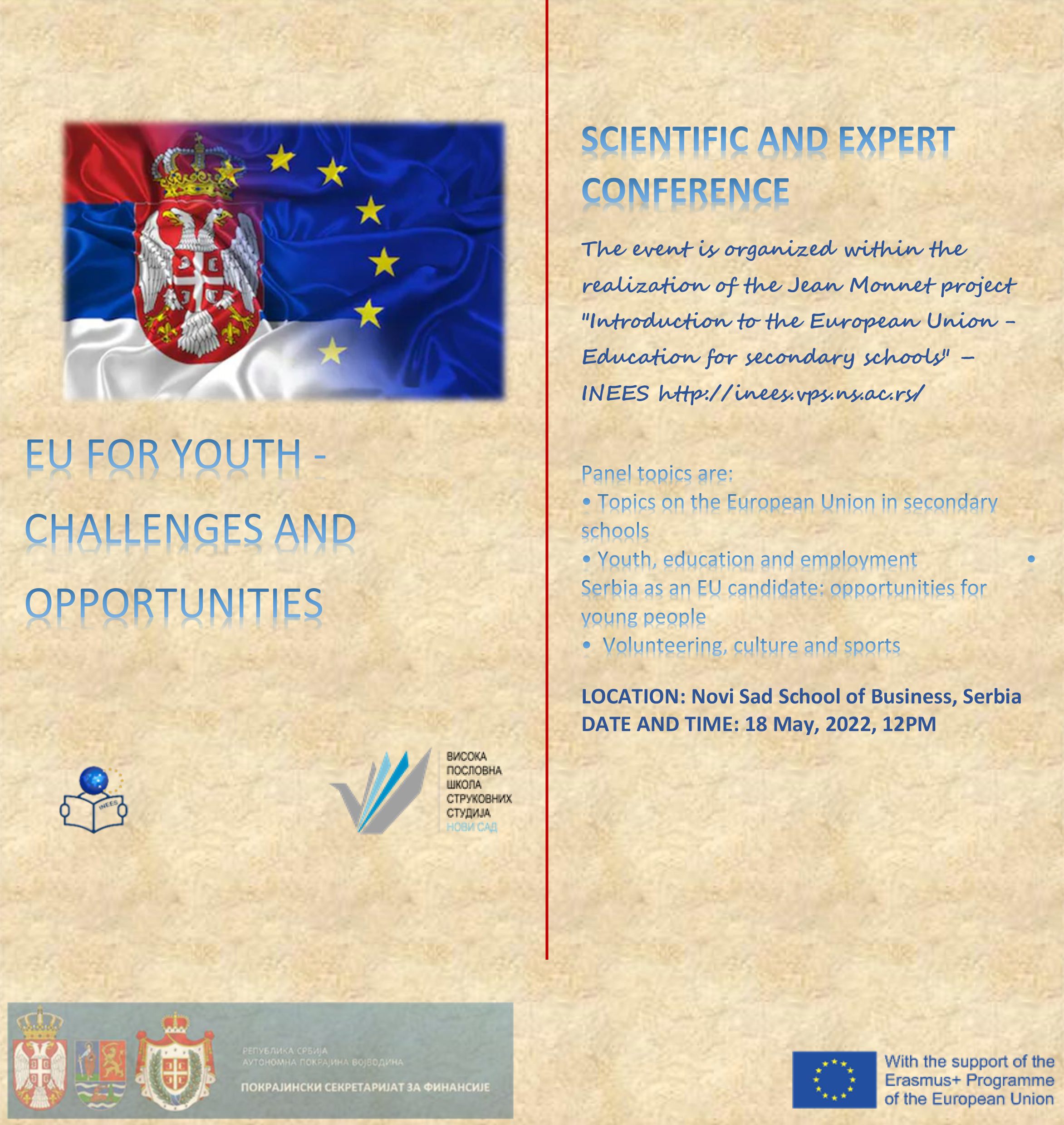 Naučno-stručna konferencija pod nazivom ,,EU za mlade – izazovi i mogućnosti”